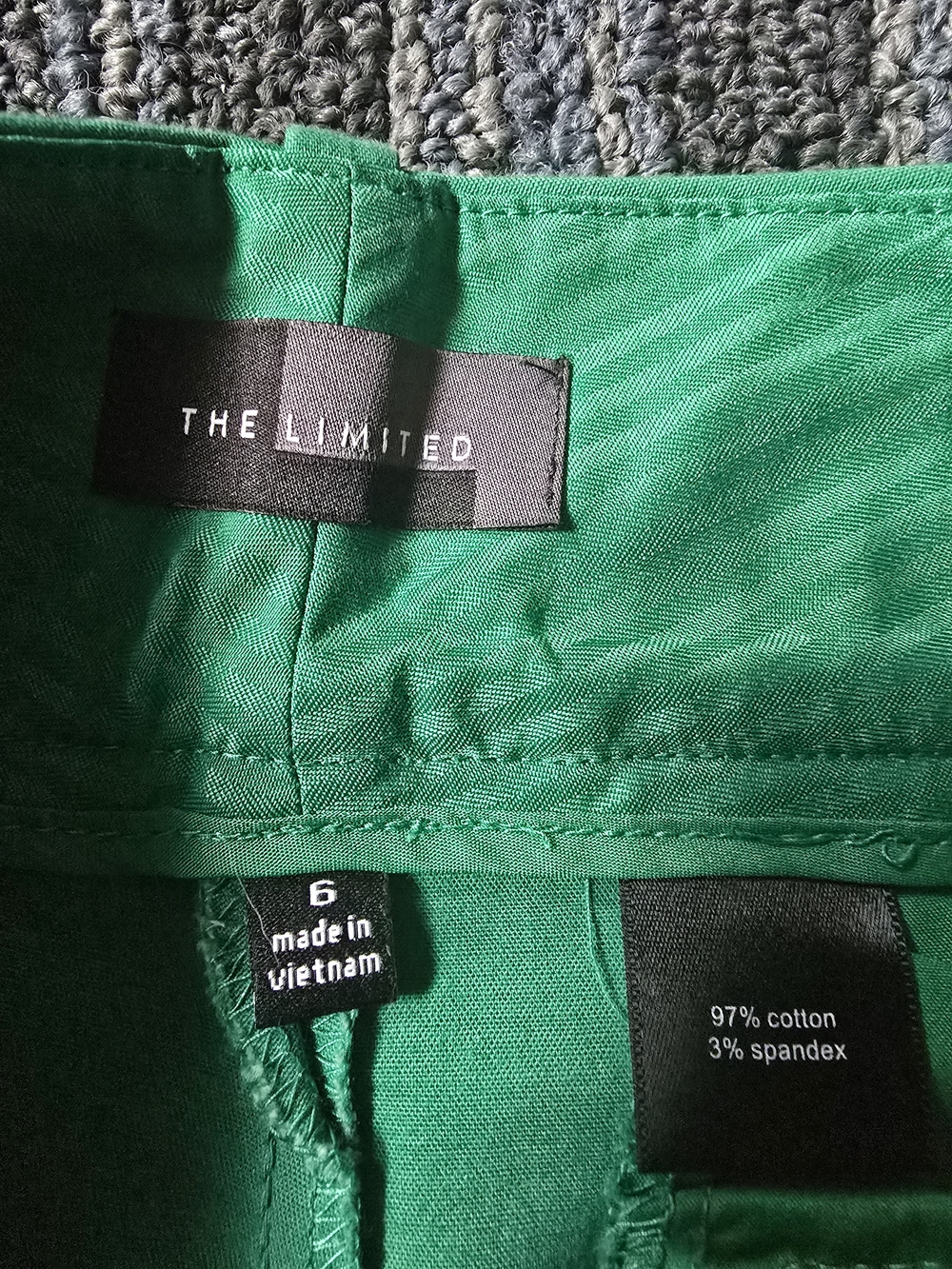 The Limited Emerald Green Stretch Mini-Shorts - Picture 3 of 3